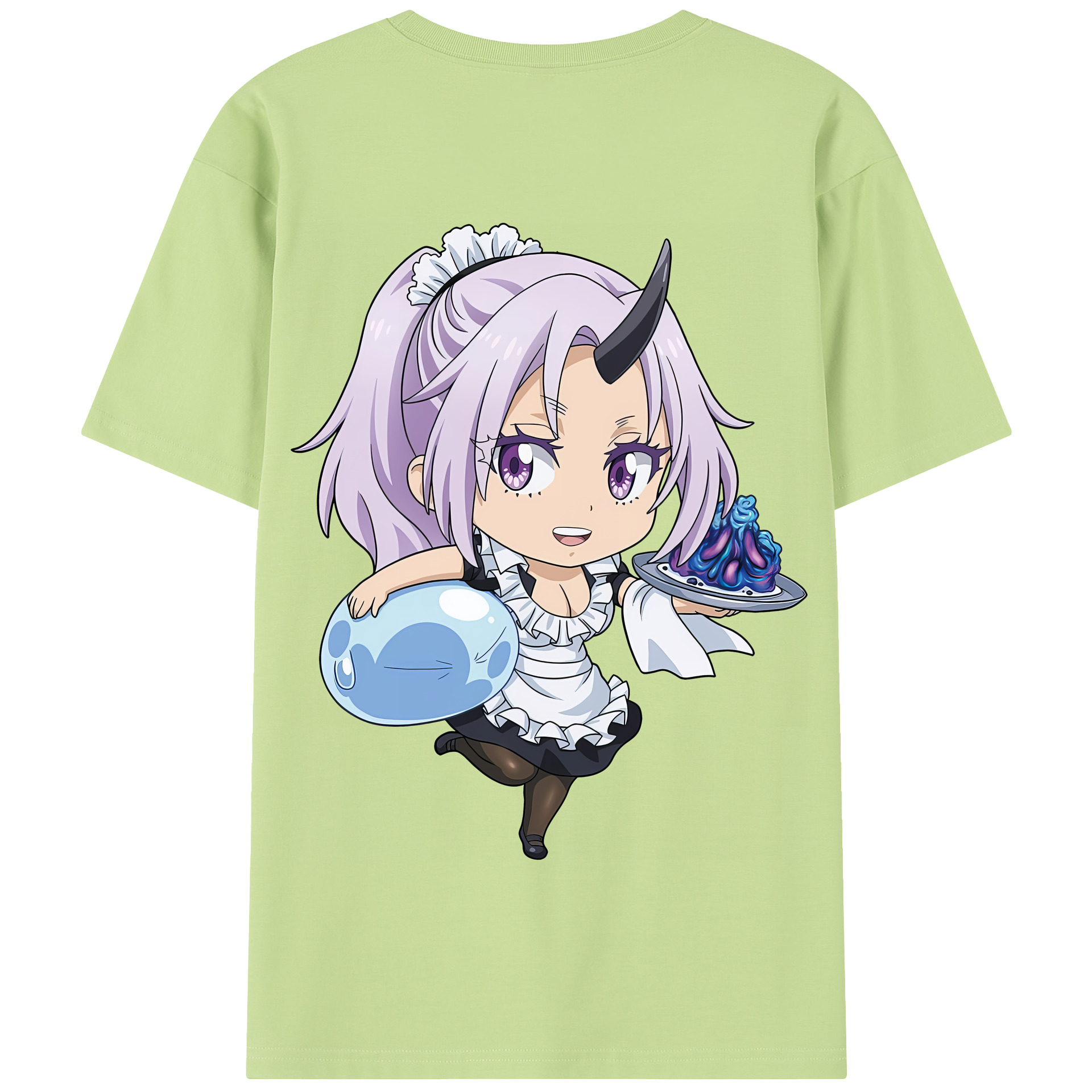 （画像用） 転スラ Regarding Reincarnated to Slime 綿100％半袖Tシャツ（背面プリント）